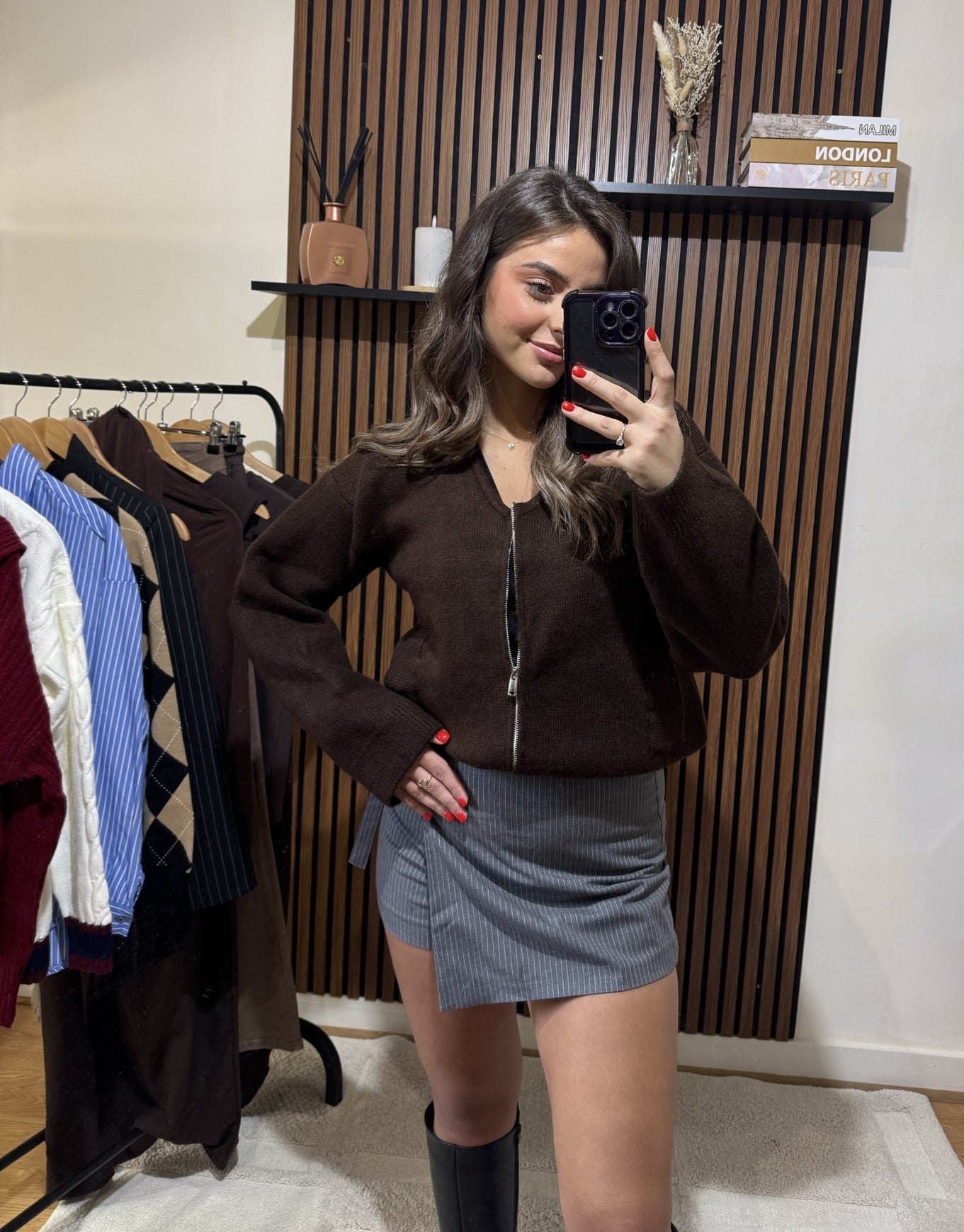 Cardigan Marron